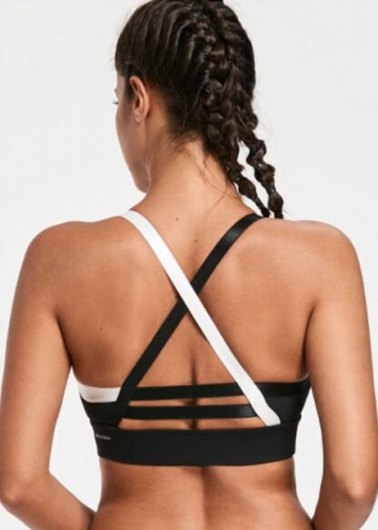 Hypegem Classic sports bra cross back black back