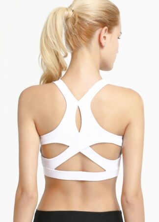 Hypegem Versace women White Sports bra back